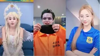 Gracias por su compañía y atención #angel #cosplay #oficial #funny #cosplay #couple #comedy