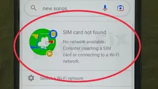 Google Fix SIM card not found || No network available consider inserting a SIM Card Problem Solve