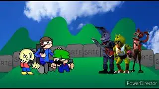 FNF Mashup Dave Bambi & Tristan VS Bonnie Chica & Foxy (Adventure x Insanity x Corn Theft x More)