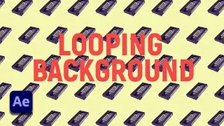 Create a LOOPING logo bsckground for your videos in Adobe AFTER EFFECTS