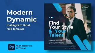 Modern Dynamic Instagram Post Design Template - Adobe Photoshop Tutorial