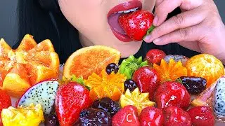 ASMR ICE CRACKING CANDIED FRUIT (TANGHULU) | ASMR Phan