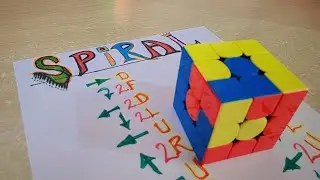 HOW TO MAKE SPIRAL PATTERN ON 3X3 RUBIK'S CUBE