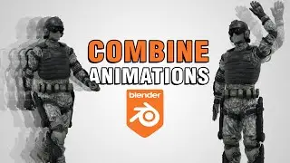 Blender COMBINE ANIMATIONS Tutorial [Mixamo + Your Own]