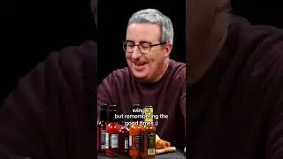 John Oliver's reaction to every wing on Hot Ones 🥵 🥵