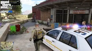 GTA V - LSPDFR 0.4.9🚔 - LSSD/LASD - Manhunt | Wanted Suspect | Firearm Attack On Deputy - 4K