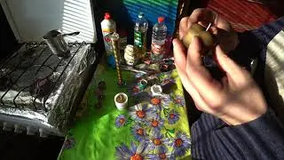 Первая попытка сделать свечки из воска.