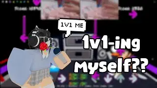 1v1-ing myself in FNF Roblox!! || Bad Apple Lunatic FC