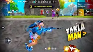 FREE FIRE 🔥" Takla Man " Solo vs Squad Kar98 + Awm 🤯 20 Kills Total - Garena freefire #freefire