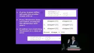 Losing your Loops Fast Numerical Computing with NumPy