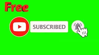 green screen subscribe button animation free | no copyright