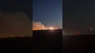 Nov 15 2023 Round Hay Bales on Fire 