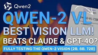 Qwen2-VL (2B, 7B, 72B) : The Best OPENSOURCE VISION LLM till date! (Beats Claude & GPT-4O)