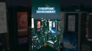 Cyberpunk environment in Unreal Engine 5 