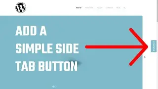 How to add a simple side tab button to wordpress? No plugins 