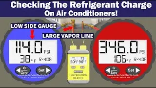 R410A Refrigerant Charge Level Measurements on Air Conditioners! Walkthrough and Practice!