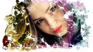 Photoshop Photo Effects Paint Splash using Brush Tutorial