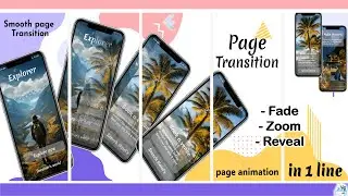 Page transition | Flutter Page animation | 1 line animation