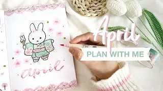 🌸 plan with me // april 2024 bullet journal setup ft. notebook therapy