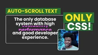 AUTO-SCROLL TEXT with just CSS 🔥