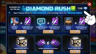 8 ball pool Diamond Rush Free Rewards 😍 Claim Free Cue Avatar Chat pack