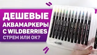 Бюджетные АКВАРЕЛЬНЫЕ МАРКЕРЫ Denksy // Нужны или нет? // Обзор и мнение