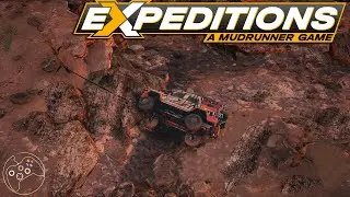 Expeditions: A MudRunner Game. Очень много падений.