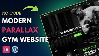 No Code Create Modern Parallax Gym Website using wordpress in HINDI 2024 |   wordpress tutorial