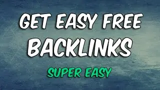 How To Build Backlinks in SECONDS For FREE! - SUPER DAMM EASY.