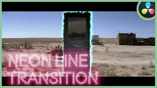 How To Make The Neon Line Transition | DaVinci Resolve 17 |