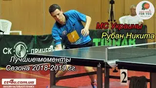 МСУ Рубан Никита - лучшие моменты сезона 2018-2019 гг. II Ruban Nikita - best momens in table tennis