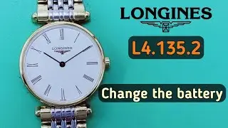 How to change the battery Longines L4.135.2 watch | Caliber 209.2