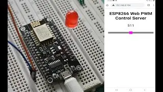 NodeMCU ESP8266 Web Server Control LED Brightness (PWM)