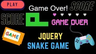 snake game using jquery | jquery game #jquery #coding #frontenddeveloper  #webdevelopment