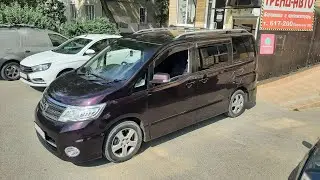 Установка рейлингов на крышу Nissan Serena C25