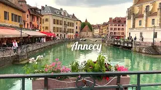 [4K]🇫🇷 Annecy, France: Pearl of the French Alps | Discovering the Old Town & Lake Annecy. 2024