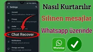 Eski Whatsapp Silinen Mesajları Nasıl Kurtarılır |  Whatsapp Sohbetini Yedeklemeden Geri Yükleme