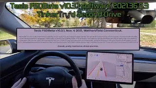 Tesla's mostly autonomous Full Self Driving Beta safely navigating suburban side streets and highway