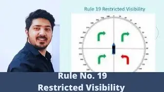 Rule no. 19 | Conduct of vessels in Restricted Visibility| 