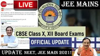 CBSE Board Exams 2021, JEE Main 2021, NEET 2021: Latest updates about dates, syllabus & other detail