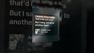But I sang them all to another heart 