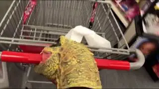 DINOSAUR PUPPET GETS QUARANTINE SUPPLIES- HAND SANITIZER!!!