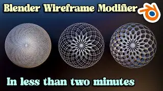 how to use Wireframe Modifier Blender | blender tutorial