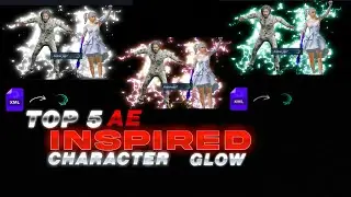 top 5 ae inspired character glow in alight motion xml/preset  || character glow xml | alight motion.