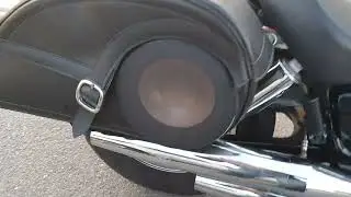 Звук выхлопных труб без флейт, Honda Shadow VT400 Aero