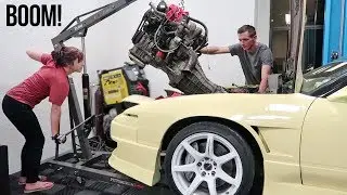 Destroyed my 240SX - Then Pulled the Engine! (ALONE)
