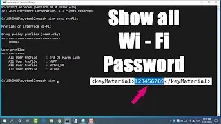 CMD : Find all Wi-Fi passwords with only 1 command | Windows 10 / 11