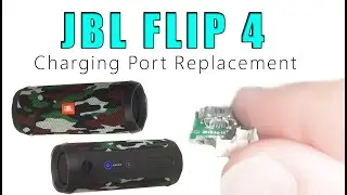 JBL Flip 4 Charging Port Replacement Tutorial / Naprawa złącza ładowania