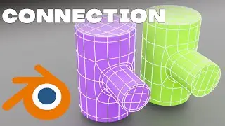 Secret way of connection different cylinders in Blender tutorial #3dmodeling #3d