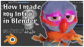 How I made my Intro in Blender || #2 SCULPTING